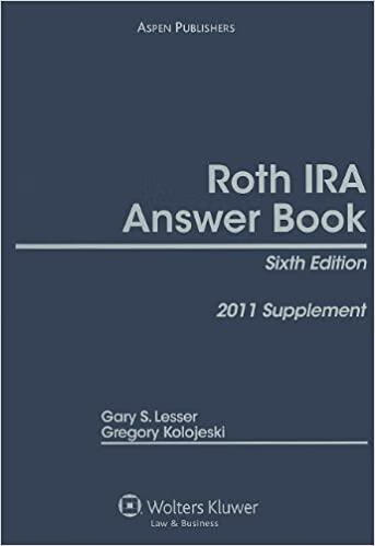 预订 roth ira answer book: 2011 supplement