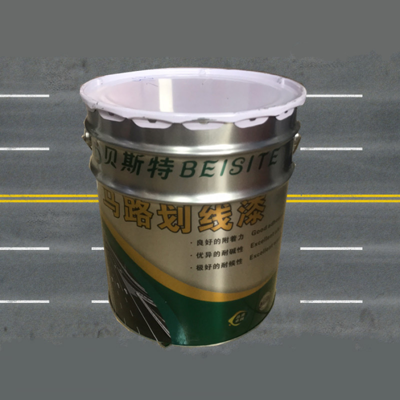 马路划线漆停车场地面公路标线专用油漆快干耐磨 白色 18l