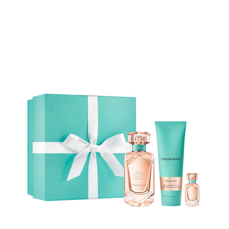 tiffany 蒂芙尼 玫瑰金女士香水75ml 5ml 身体乳75ml 节庆礼盒