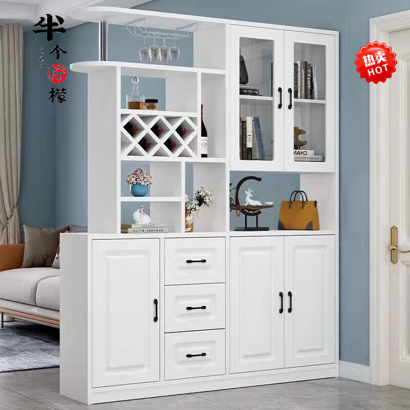 半个柠檬2023新款玄关柜进门客厅隔断酒柜现代入户鞋柜屏风一体靠墙