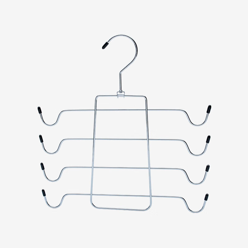 川归铁艺多层衣架可折叠宿舍衣柜省空间内衣文胸收纳架多功能背心挂架