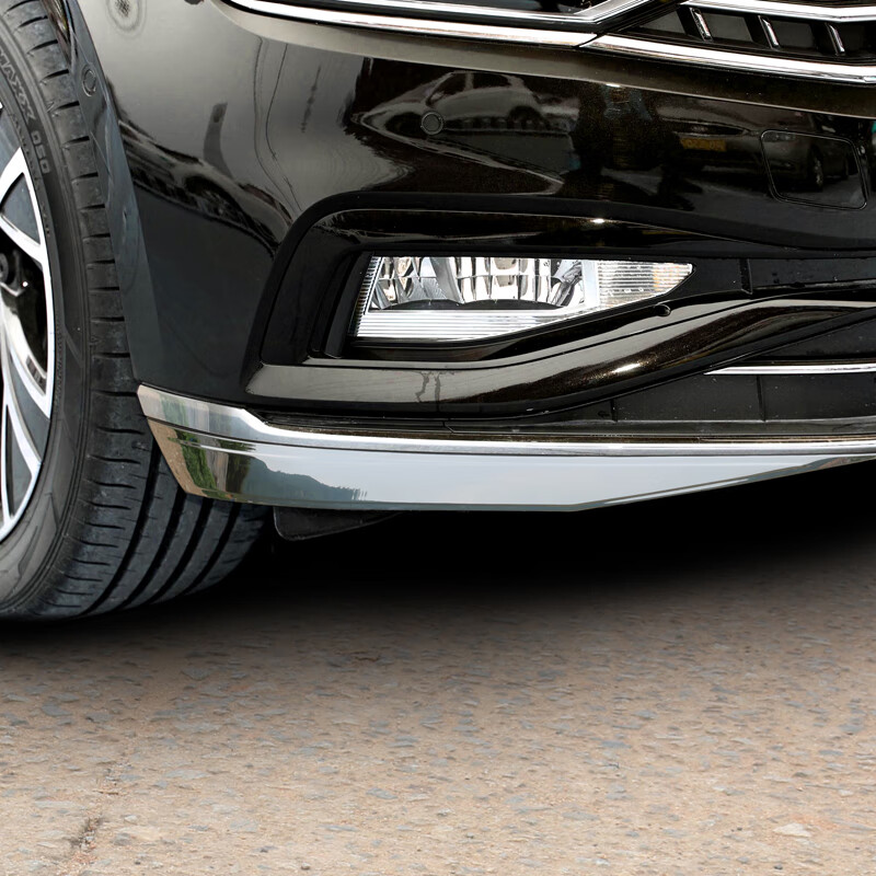工马大众20-22/23款迈腾专用前杠前护角饰条b8改装前唇前铲包围亮条