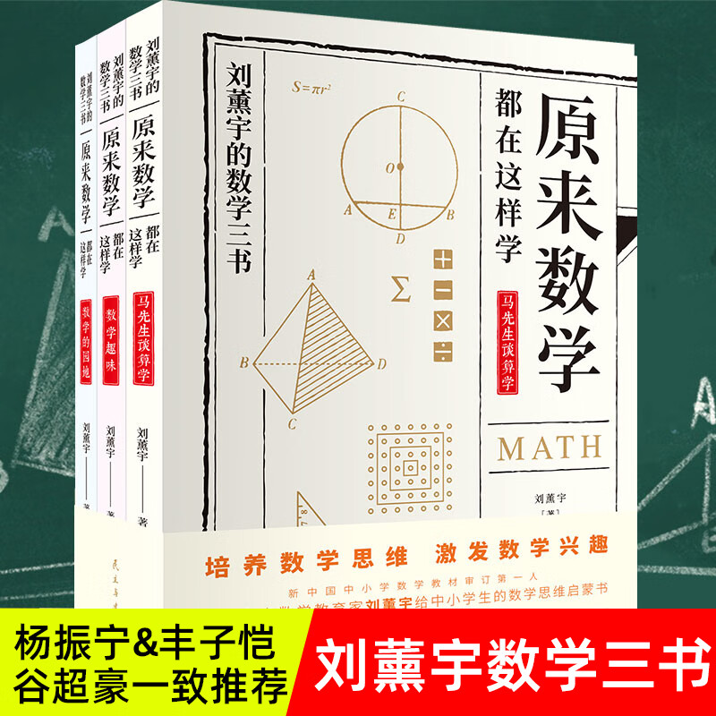 全3册 给孩子的数学三书原来数学都在这样学刘熏宇著数学学习技巧 5册 无规格