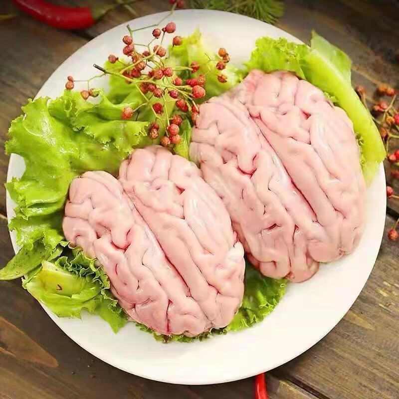 花新鲜冷冻猪小脑12副生鲜大猪脑袋商用烧烤火锅炖汤食材 8副猪脑花