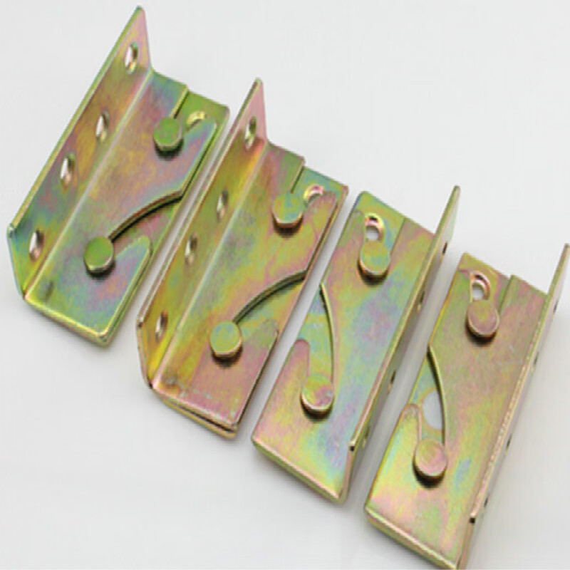 加厚床用固定连接配件挂钩挂片床插实木床隐形床铰链家具连接件