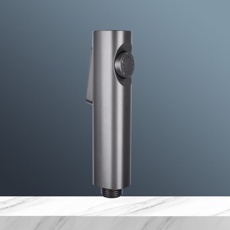 圣爵仕 马桶伴侣冲洗水枪头卫生间高压喷枪灰黑色妇洗器厕所增压喷头水管子花洒配件 灰色喷枪