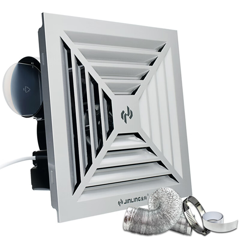 金·羚管道式排气扇金·羚铝扣板排气扇集成吊顶换气扇强力轻音天花