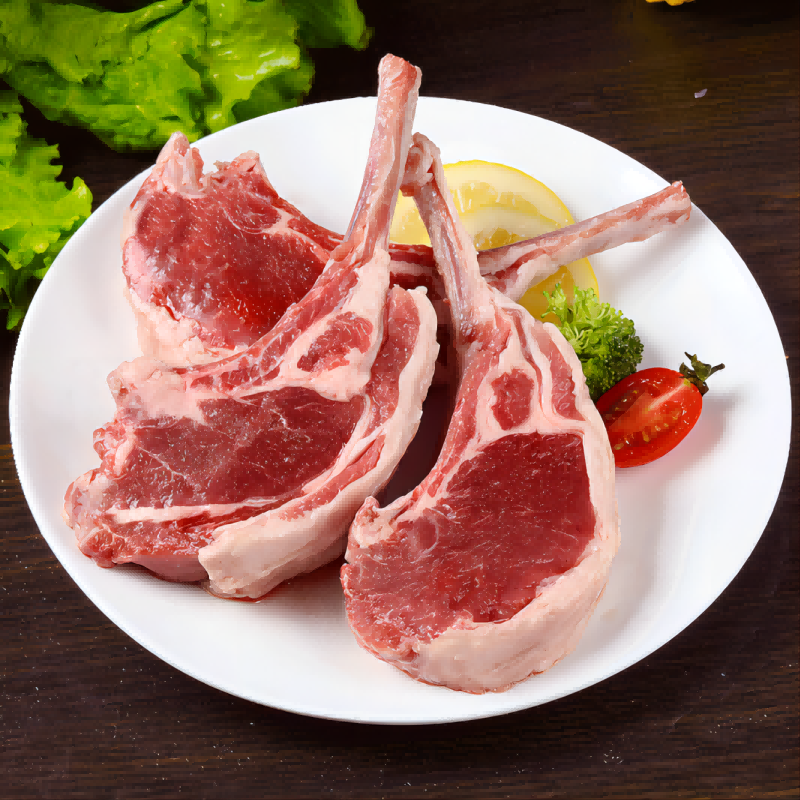 六盘生龙宁夏滩羊肉羊排2kg原切精选羊排烧烤食材顺丰包邮 2kg