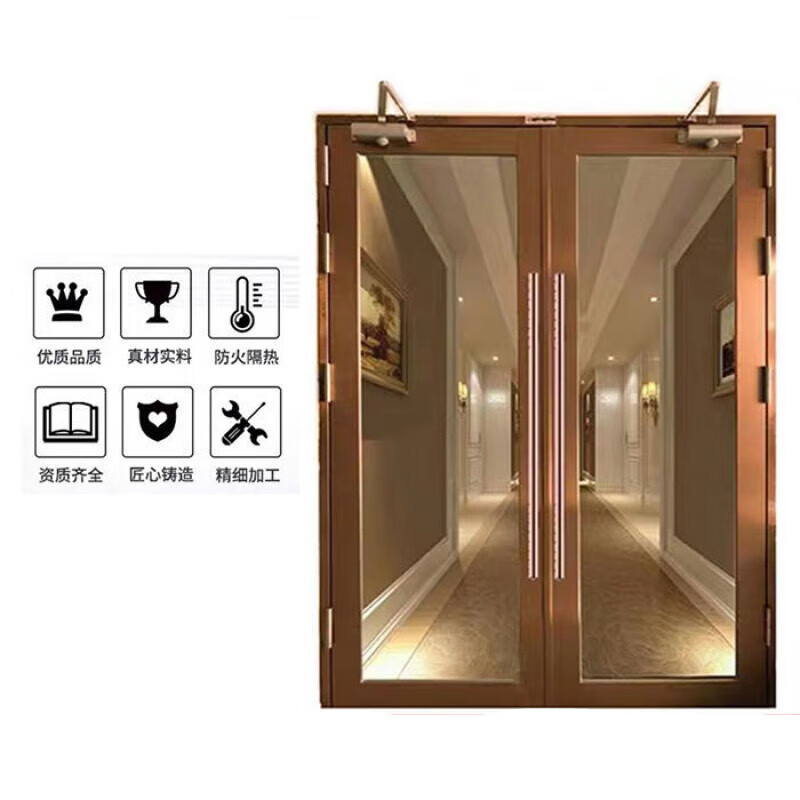 不锈钢防火玻璃门钢制质甲级乙级消防通道门商场酒店定制 不锈钢玻璃