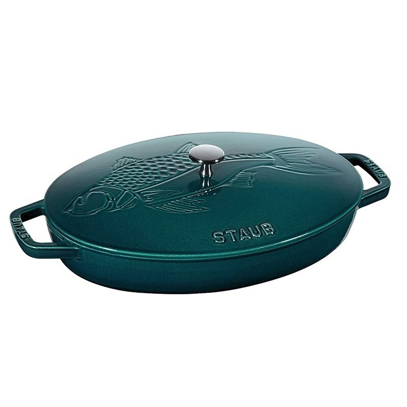 双立人(zwilling)铸铁锅staub珐琅铸铁锅汤锅厨用炖锅家用煮锅 鱼形锅