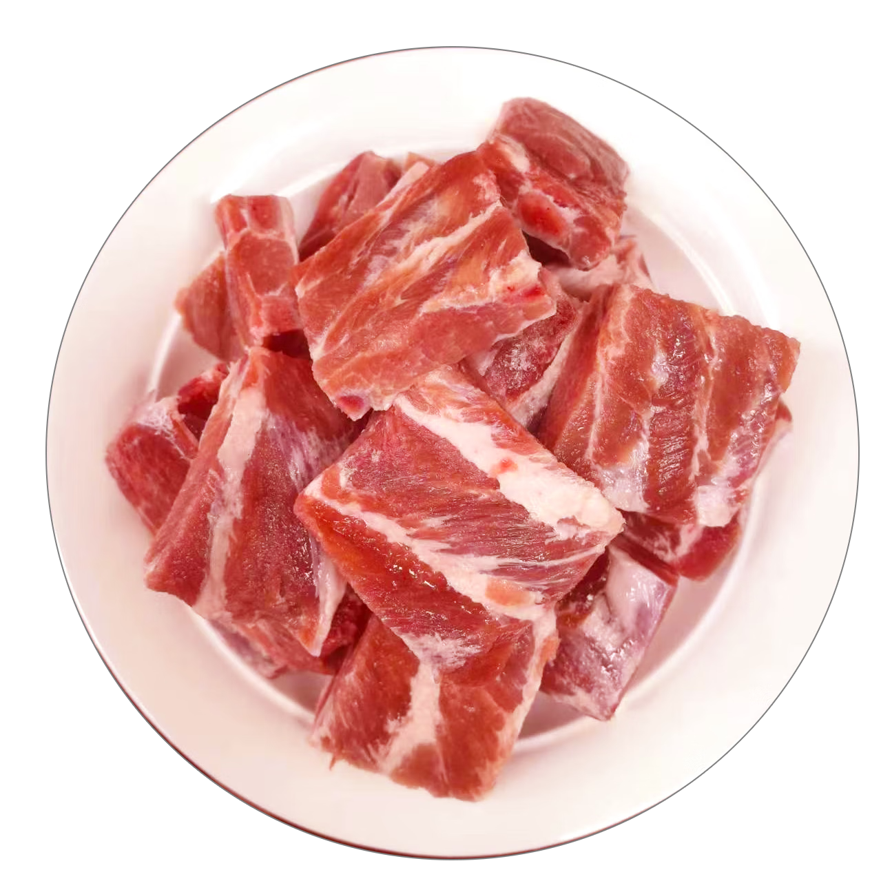 美人觉醒 纯肋排块 猪肋排2000g猪排骨原切精排冷冻生鲜猪肉源头直发