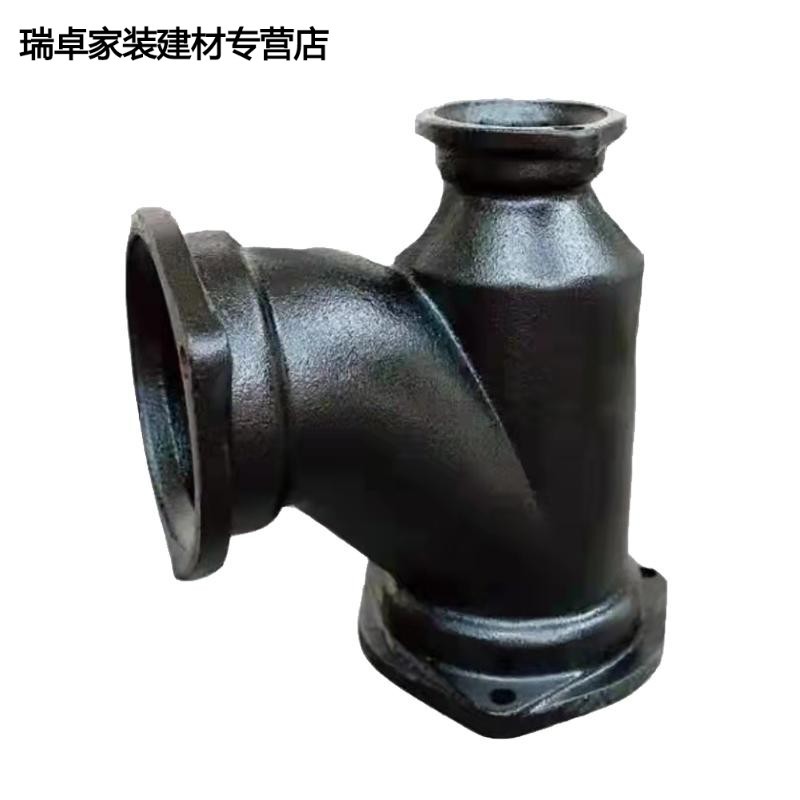 卓冲工品  卓冲工品  b型柔性铸铁管件,瓶口三通,铸铁排水管件 dn75*