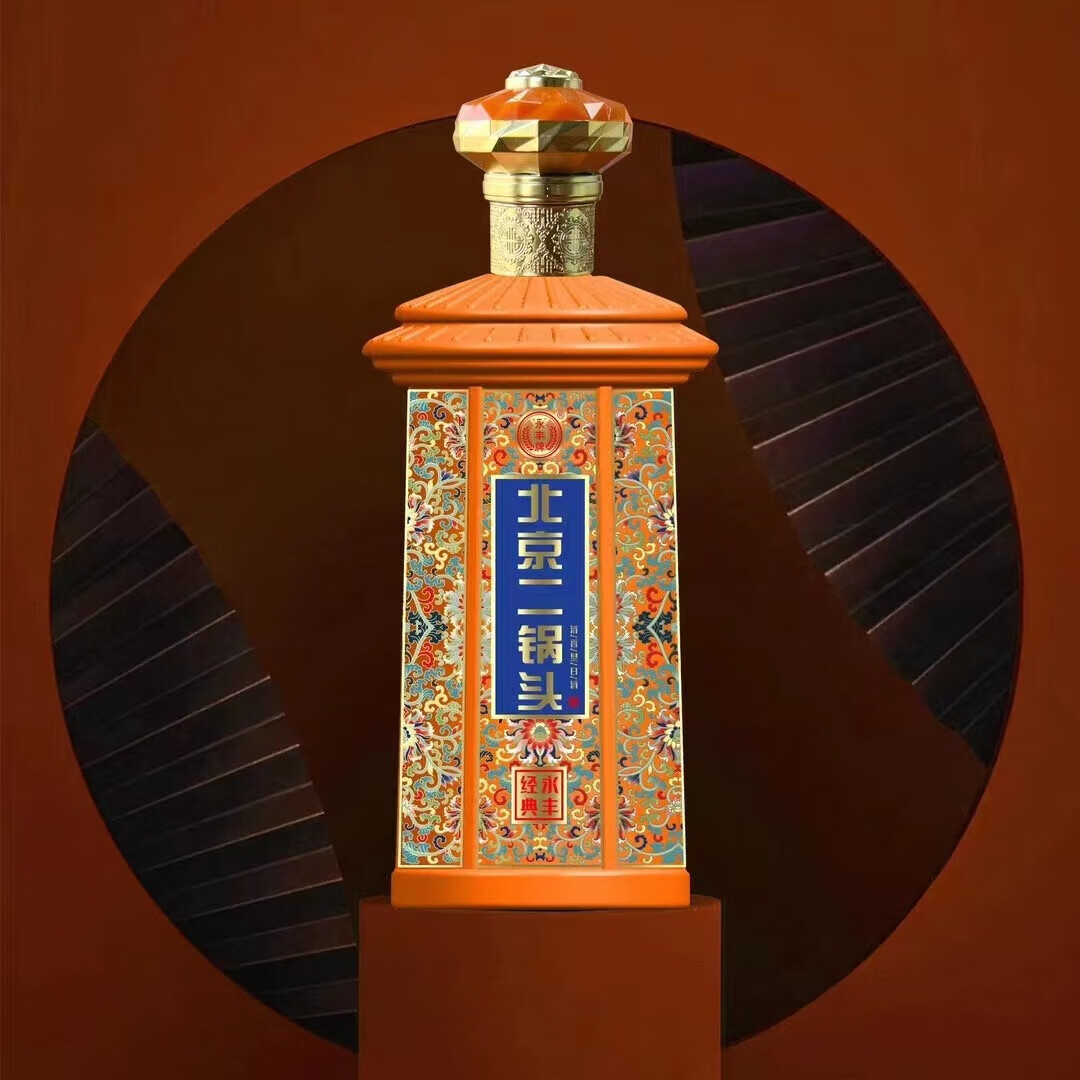 永丰牌永丰经典二锅头52度珐琅彩北京二锅头粮食白酒礼盒整箱价保 52度 500mL 6瓶 过节送礼店长推荐