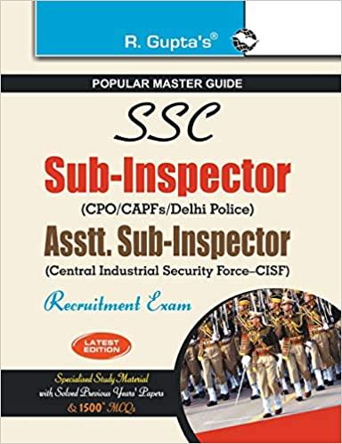 预订ssc: sub-inspector (delhi police/capfs) and assi