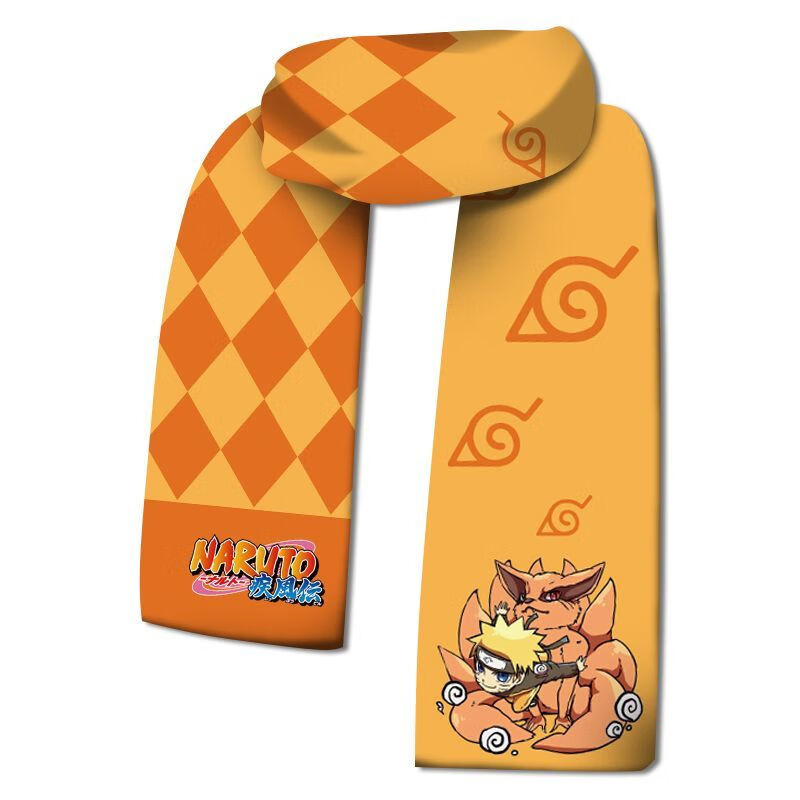 动漫周边围巾二次元同人海贼王宝可梦日系冬季保暖围脖 1火影鸣人