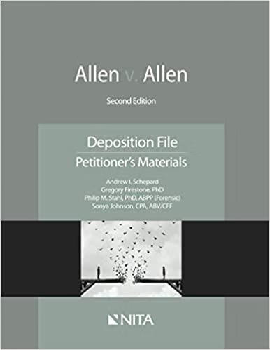 allen: deposition file, petitioners materials