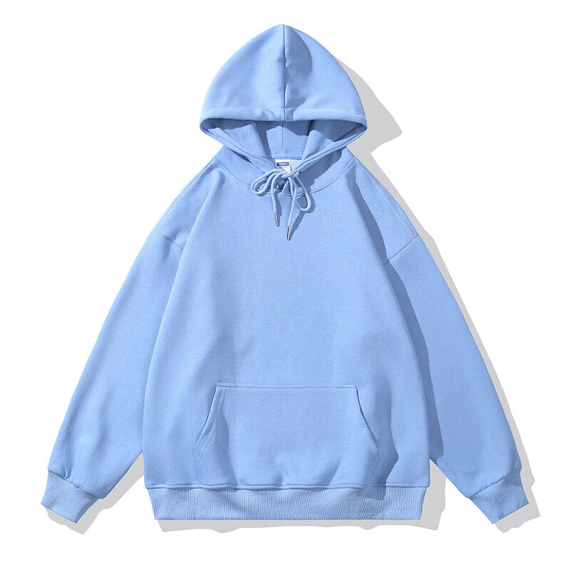 卡柏奇情侣卫衣男秋冬套头连帽衫大码宽松外套班服活动服 藏青 S