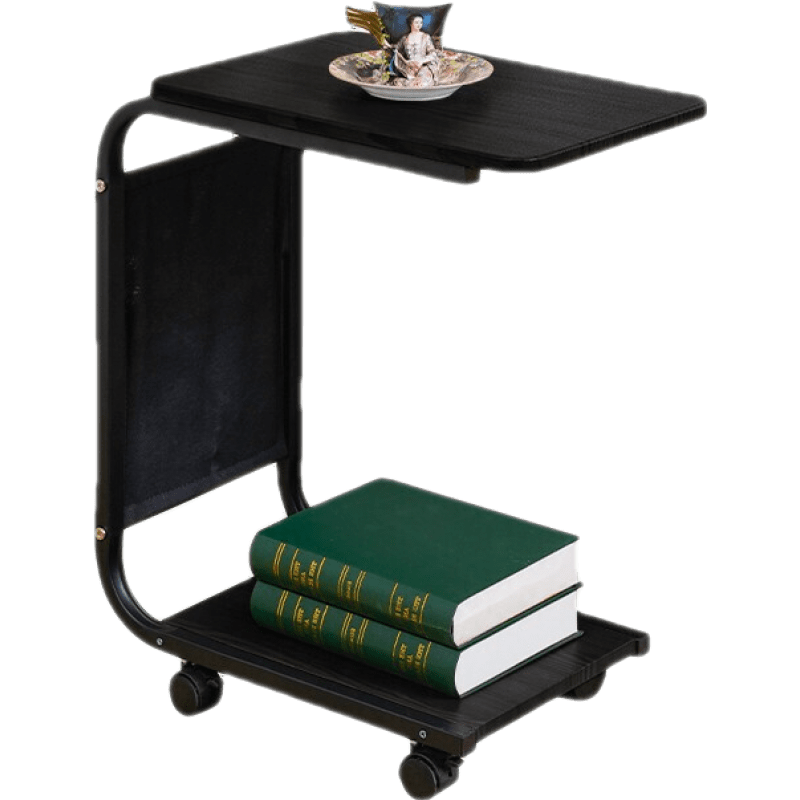 古雷诺斯 懒人电脑桌可移动床边简约小桌子卧室家用学生书桌简易宿舍 N688-17-床头小桌子白色