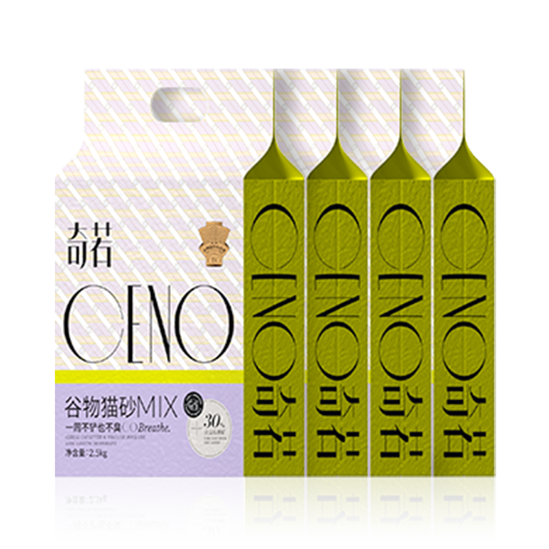 CENO 谷物混合猫砂  2.5kg*4包