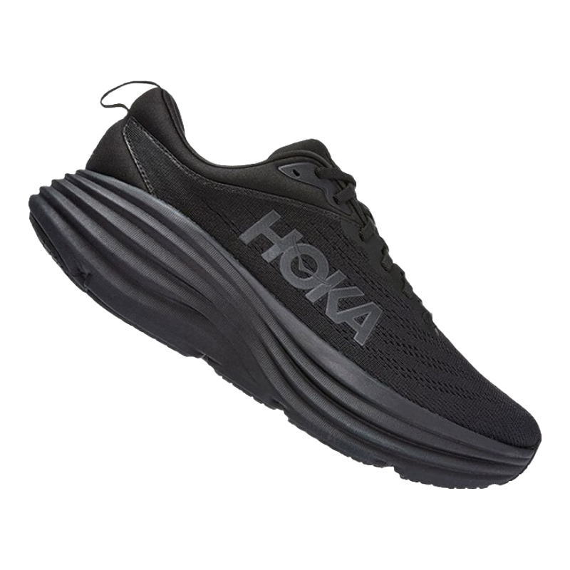 HOKA ONE ONE男款夏季邦代8公路跑鞋BONDI 8轻盈缓震回弹舒适防滑 黑色 / 黑色（拍大半码） 40