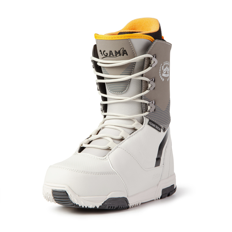 ws单板滑雪鞋 系带单板鞋 男  全地域平花刻滑女 滑雪单板靴 浅灰色