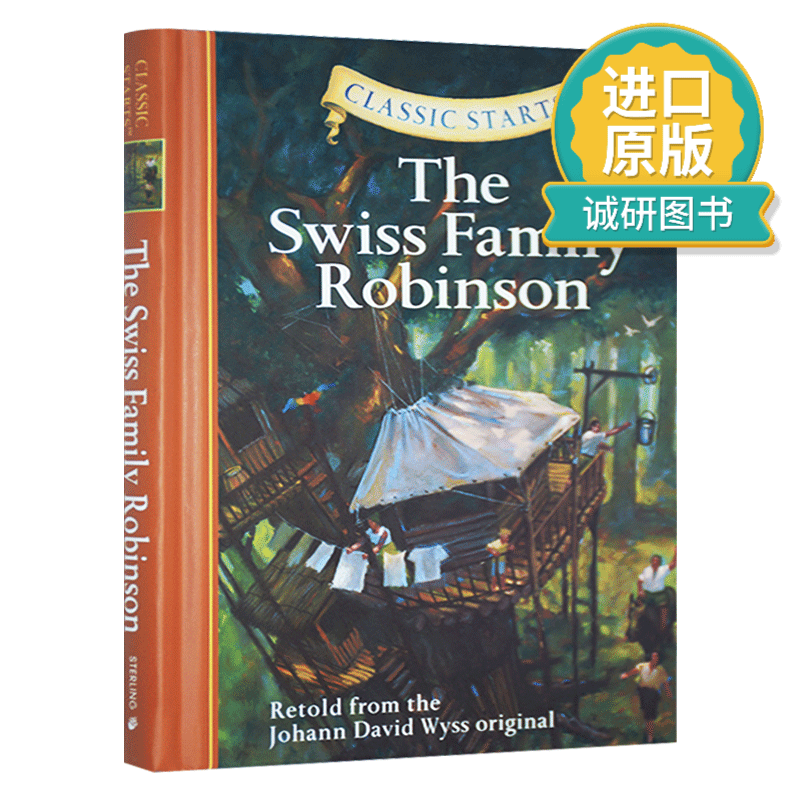 正版 英文原版 开始读经典 海角乐园 Classic Starts The Swiss Family 精装 英文版进口书