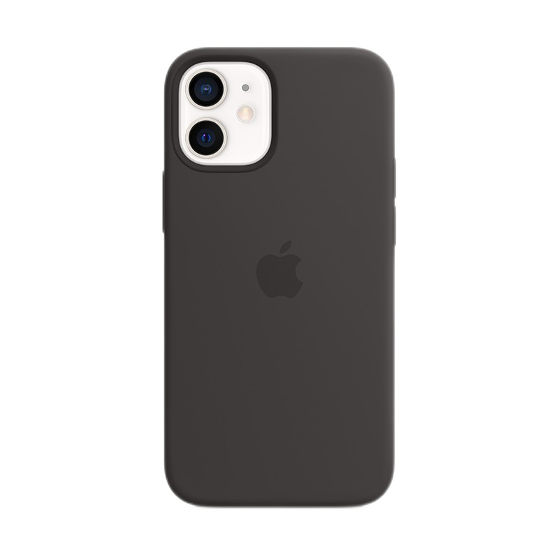 Apple 苹果原装iPhone12 /12 Pro 保护壳MagSafe 苹果手机壳 保护套 硅胶保护壳-黑色