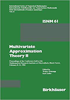 预订 multivariate approximation theory ii