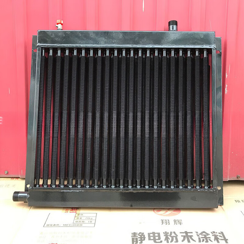 畜牧养殖暖风机养殖散热器加温设备水暖散热器 翅片管(圆柱)整套9公斤