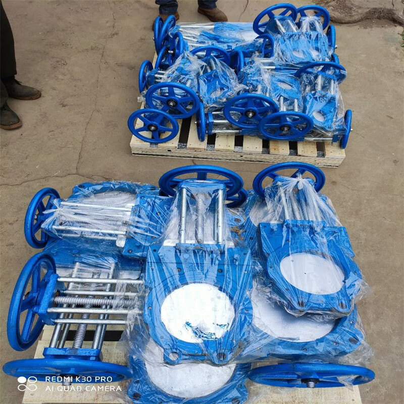 型闸阀 法兰闸板阀 dn150 200 300 350 400 500 截止物料浆料阀实物图