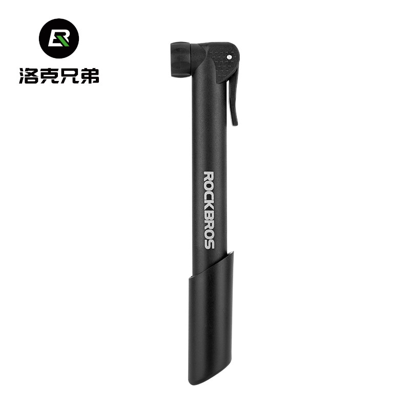 洛克兄弟(ROCKBROS)自行车打气筒便携迷你美法嘴山地车玩具篮球家用充气泵装备 小巧便携款 带支架 美/法嘴 80psi