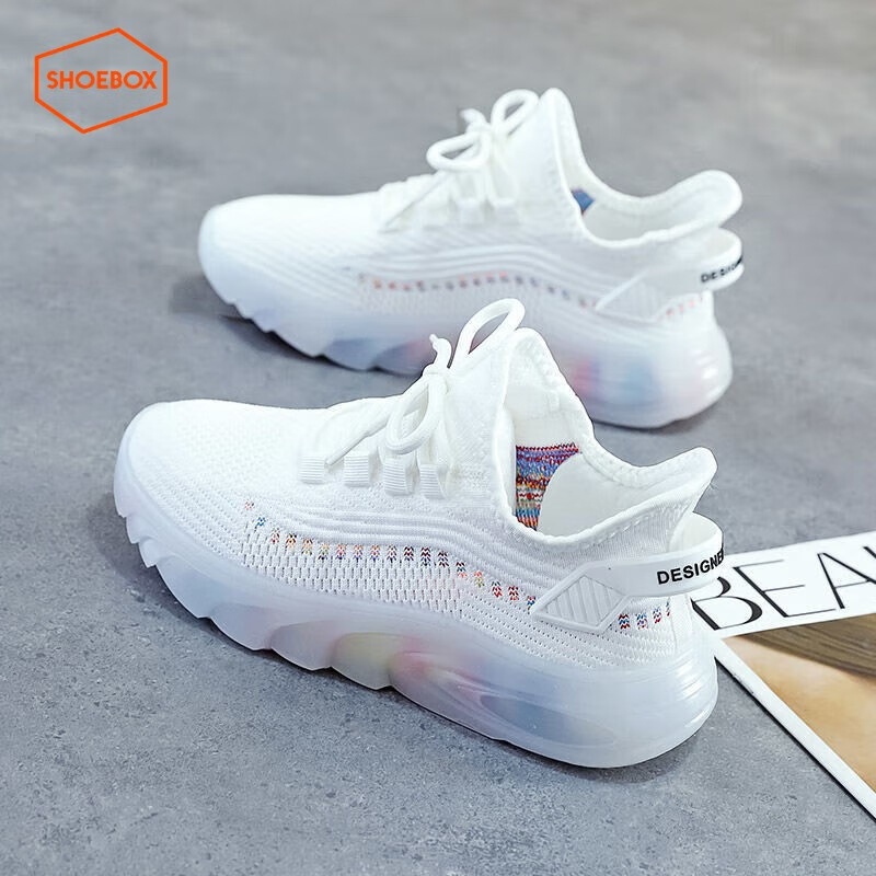 鞋柜(shoebox)达芙妮集团旗下春夏季新款休闲鞋女潮流百搭韩版系带