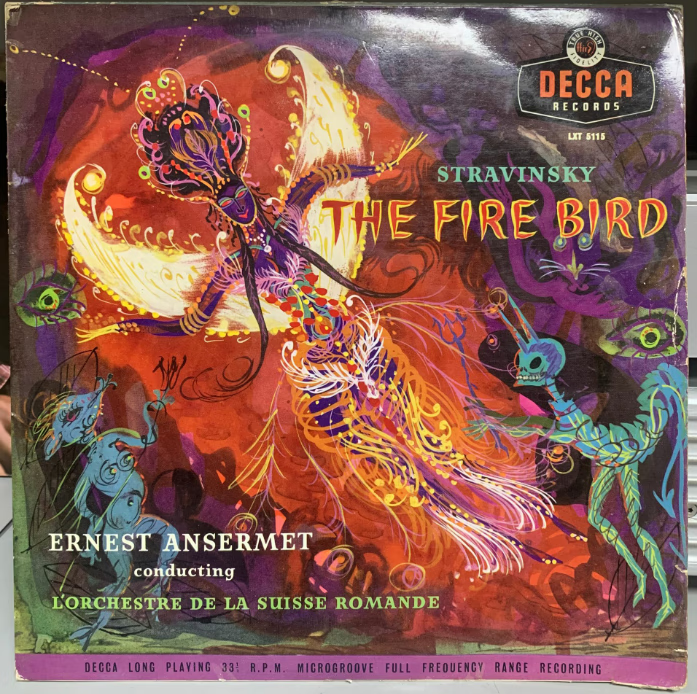 斯特拉文斯基 火鸟 三大芭蕾 安塞美 lp黑胶唱片 名盘 l95