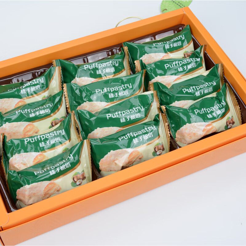 clcey厦门鼓浪屿特产 誉海食品榛子松塔千层酥 法式松塔18克 扁桃仁味