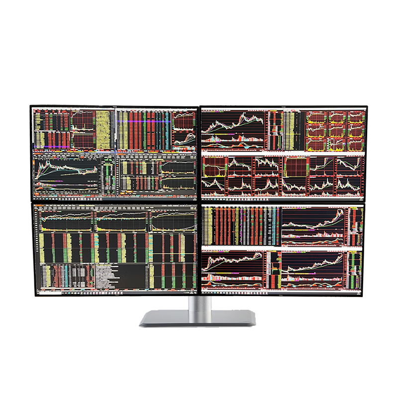 智立升一机4四屏一体机多屏炒股专用电脑分屏显示器证券股票期货外汇交易看盘神器设备台式主机组装电脑 四屏版i5 13400 32G 1000G 加装1000G固态