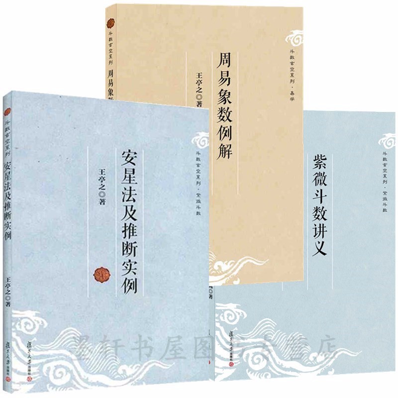斗数玄空系列（套装共3册）：紫微斗数讲义·星曜性质+安星法及推断实例+周易象数例解  王亭之 著  复旦大学