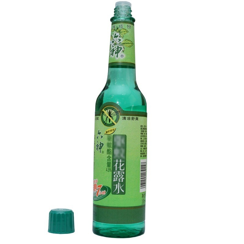 六神花露水195ml 经典老式玻璃瓶 清新花香 驱虫水防蚊水喷雾家庭装 经典驱蚊195ml*3