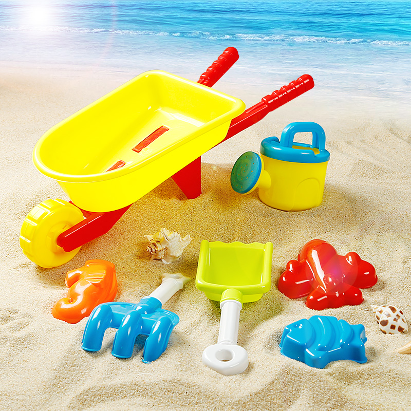 迪士尼 挖沙子玩具儿童沙滩玩具车套装宝宝铲子海边挖沙玩沙子工具