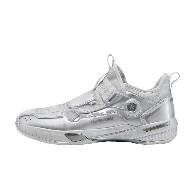 川崎（KAWASAKI）穿越2.0mid系列羽毛球鞋男女士款專業(yè)運動鞋兒童抗扭防滑減震耐磨 【穿越2.0MID】-太空銀 40