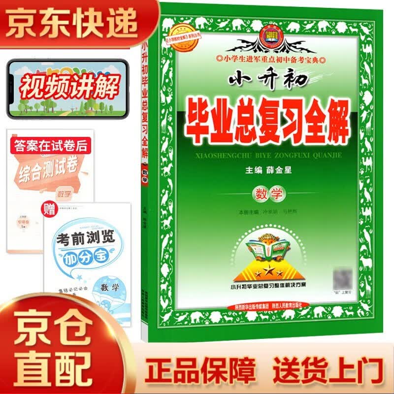 小升初毕业总复习数学教材全解通用版小升初系统总复习小学六年级备考名校真题练习小升初数学专项训练知识点