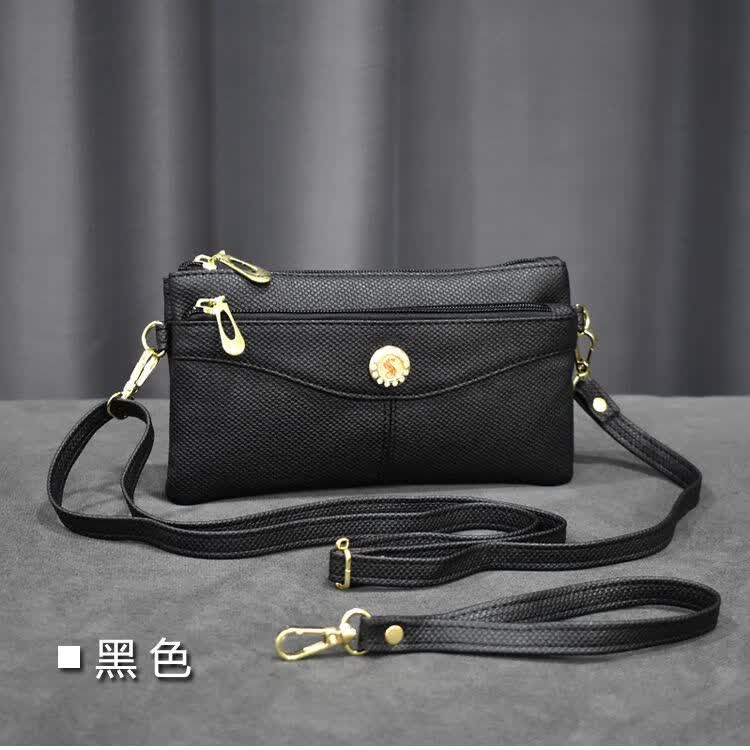 佩舟时尚单肩斜挎包女包简约百搭中老年妈妈手拿包女实用零钱包 黑色高性价比高么？