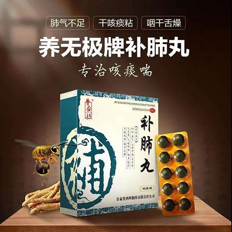 补肺益气止咳平喘干咳痰粘咽干舌燥肺气不足的吃什么的中药cc 1盒装