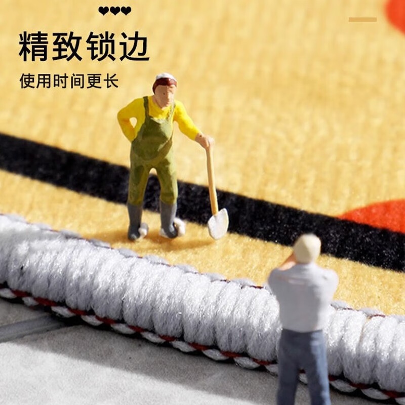 金玉铭川地毯客厅北欧轻奢现代简约卧室茶几沙发毯满铺加厚防滑垫子可定制 FS-T132 120X160 cm【超值床边毯】