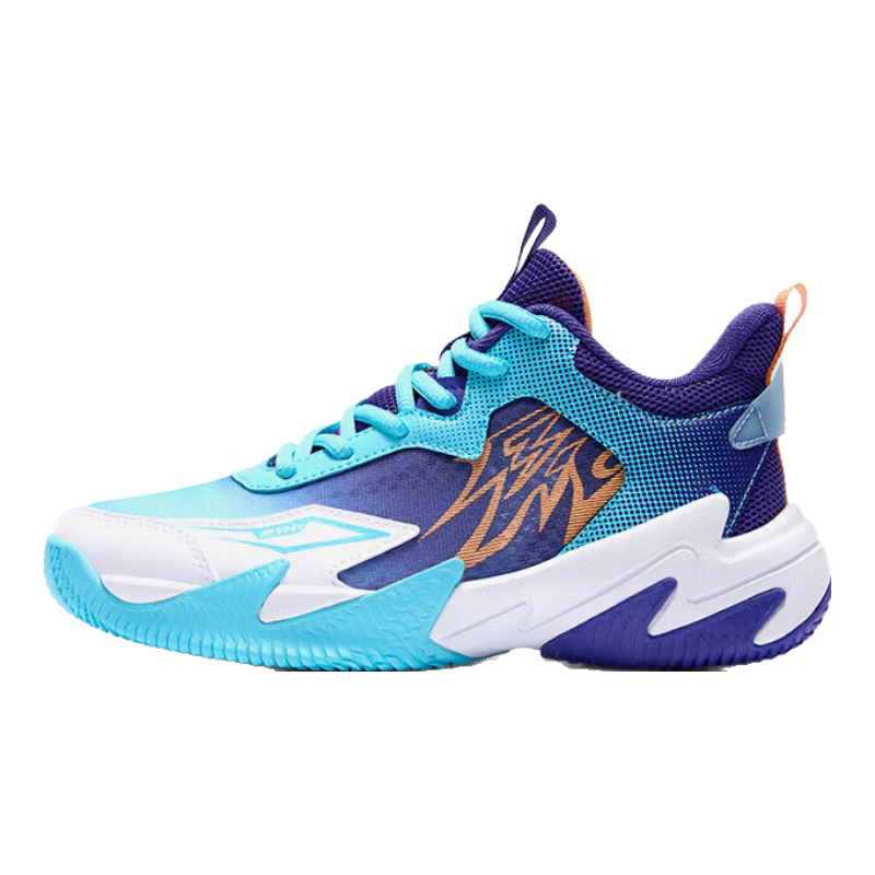 361°悍将|儿童篮球鞋25夏实战训练青少年硬地耐磨篮球鞋 紫34