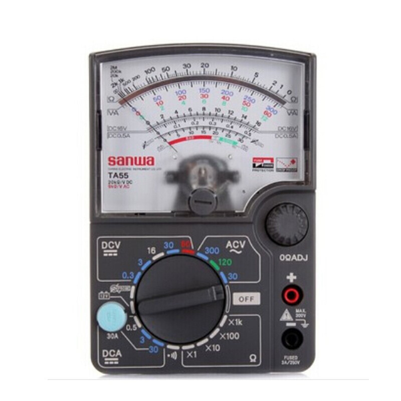 sanwa ta55 指针万用表 高面板可见度 通断检查蜂鸣器 ta55