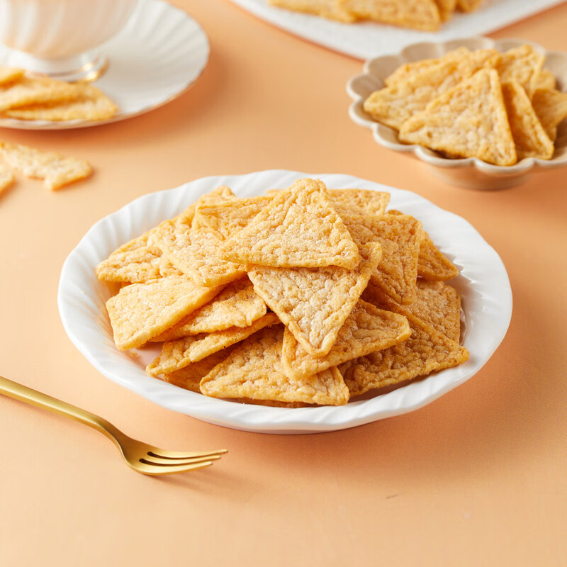 盒马MAX 三蛋白虾片 原味 青芥末味 320g 非油炸含膳食纤维 原味 320g*1袋 袋装