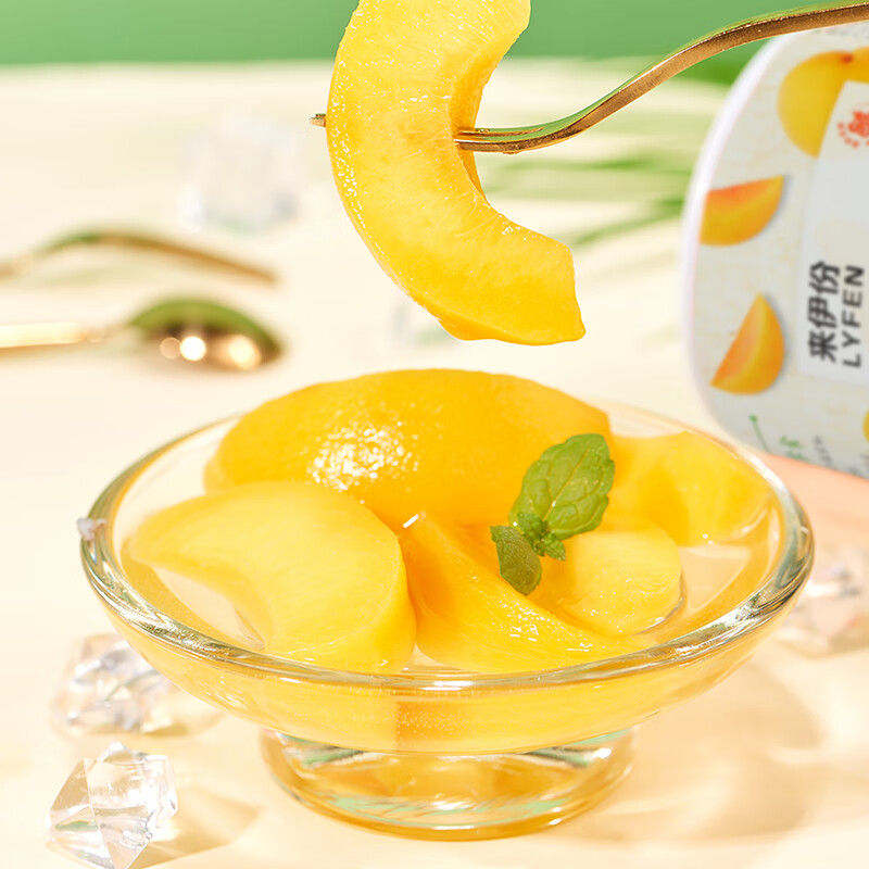 来伊份黄桃罐头312g3水果罐头黄桃休闲零食传统罐头水果捞罐头 [黄桃