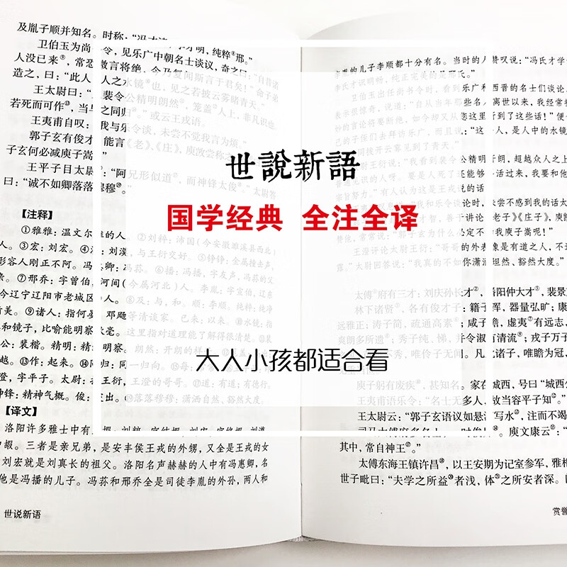 世说新语 刘义庆著  文言文注释注解全本译文 生僻字疑难字注音 无颜色 无规格