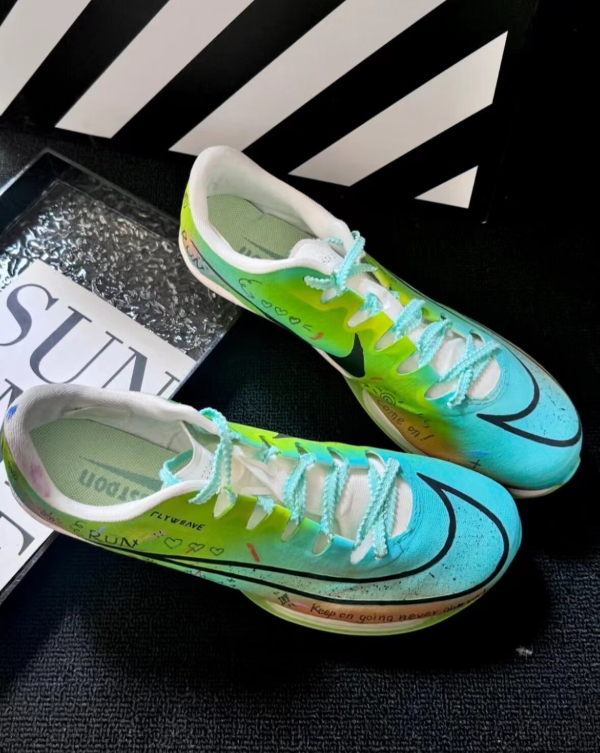 山头林村气垫短跑碳板钉鞋田径体考s9男女学生fly3中考通用训练鞋 max