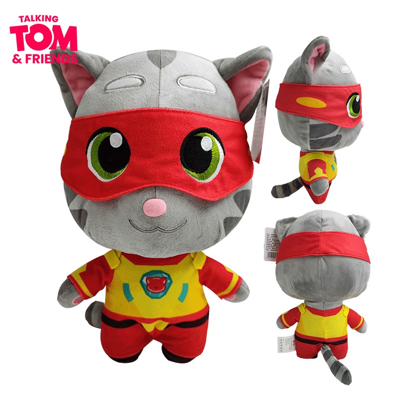会说话的汤姆猫英雄小队跑酷毛绒公仔可爱儿童玩偶女孩娃娃抱枕穿衣服猫咪玩具 英雄小队汤姆猫